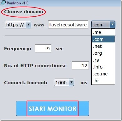 RanMon 02 monitor website uptime