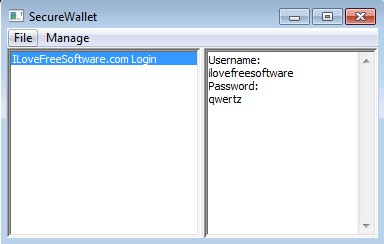 SecureWallet added new entry