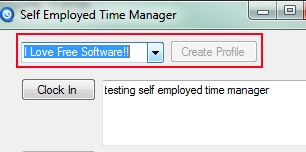 Self Employed Time Manager 02 time tracking application