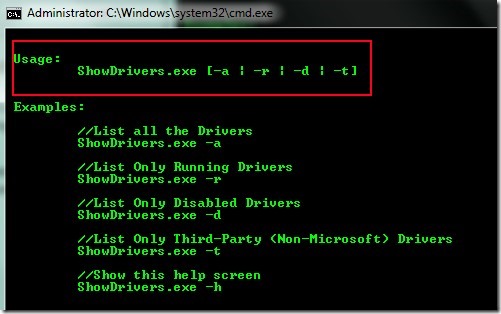 ShowDrivers 01 view list of installed drivers