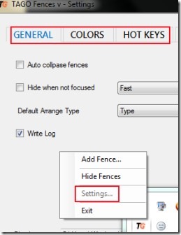 TAGO Fences 02 create application shortcut