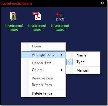 TAGO Fences 03 create application shortcut