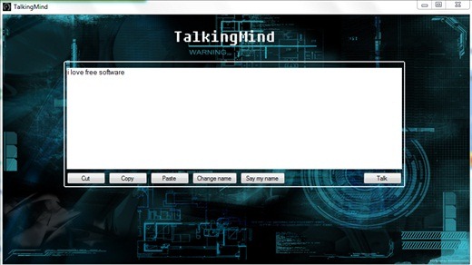 TalkingMind -Convert text to speech - interface