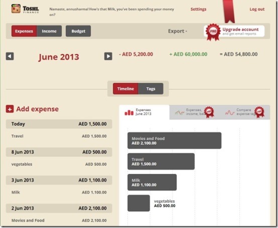 Toshl Finance final image