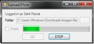 Upload2Flickr 01 Flickr uploader