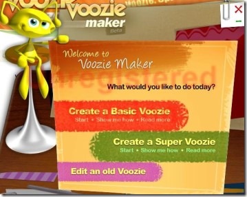 Voozie Maker 02 create free animated greeting card
