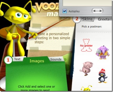 Voozie Maker 07 create free animated greeting card