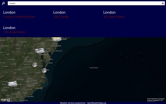 WorldWide Weather Free Weather App Windows 8