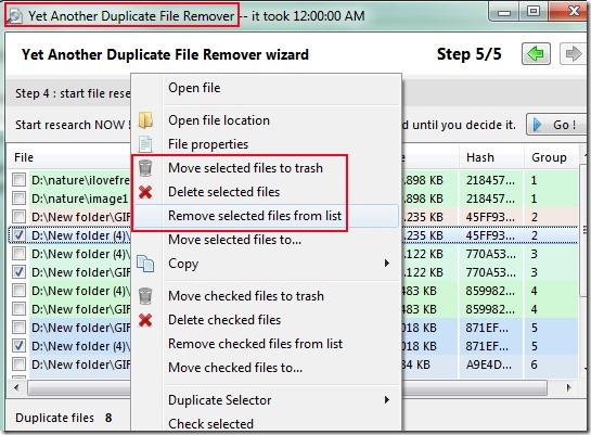 Yet Another Duplicate File Remover 01 free software for removing duplicate files