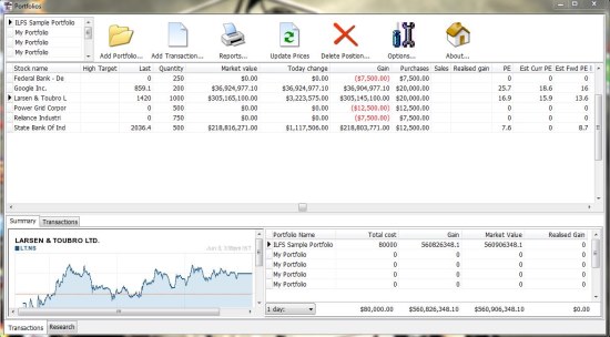 Zoom Portfolio Manager interface