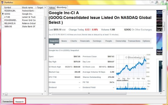 Zoom Portfolio Manager research