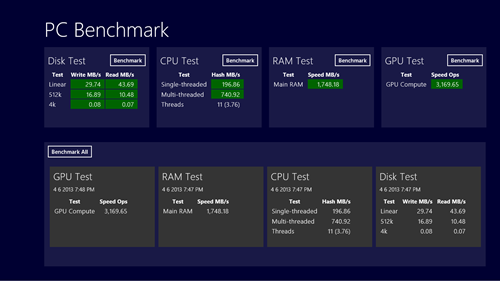 benchmark complete