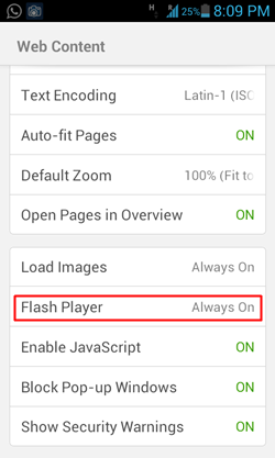 flash always on