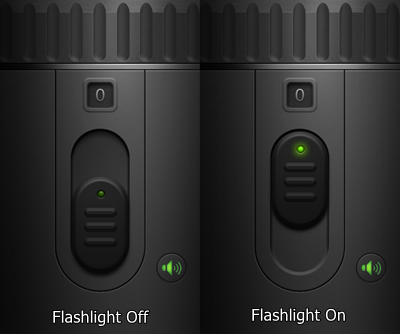 flashlight on/off