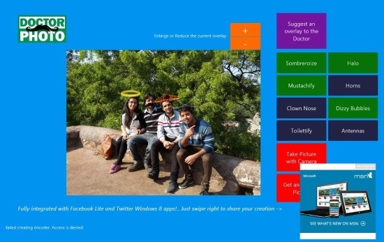 how to use Add Sticker To Images In Windows 8 Doctor Photo App