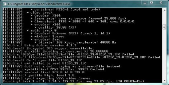 iConv command line tool