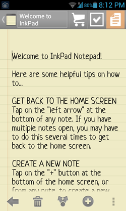 inkpad note