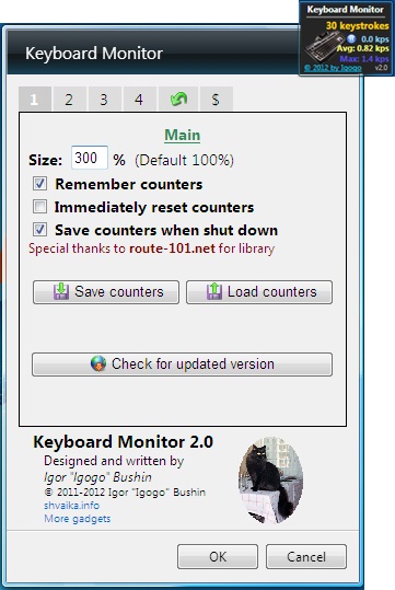 keyboard monitor settings