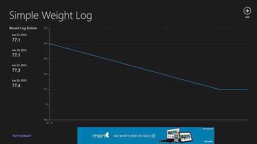 simple weight log