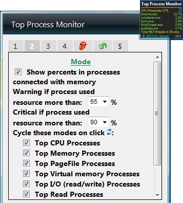 top process monitor cycle