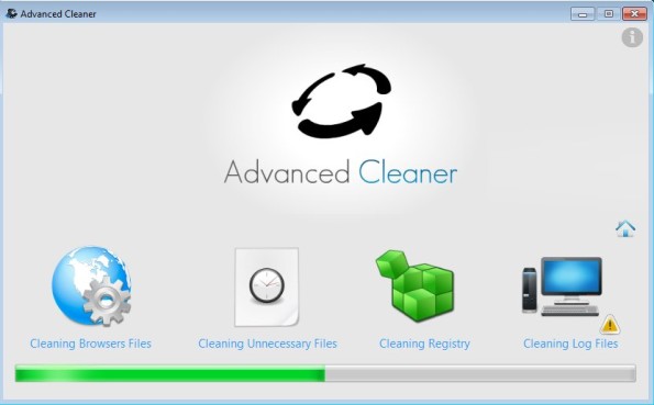 Advanced Cleaner working cleaning