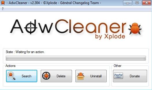 AdwCleaner default window
