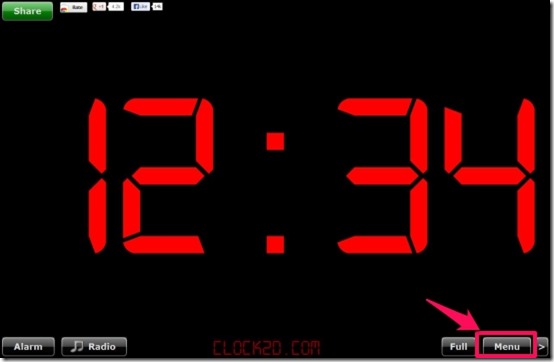 Alarm Clock Radio default theme