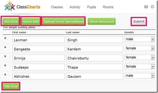 Class Charts Add pupils