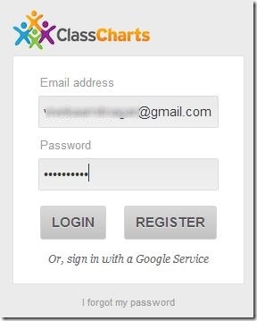 Class Charts sign-in