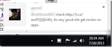 Cocoweet desktop notification
