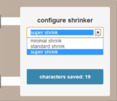 Configure Shrinker