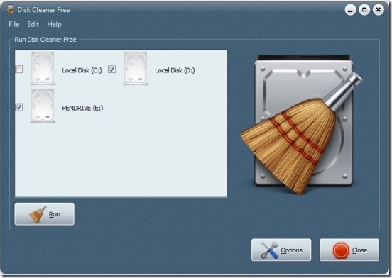 Disk Cleaner Free_main interface 01 cleaning up hard drive