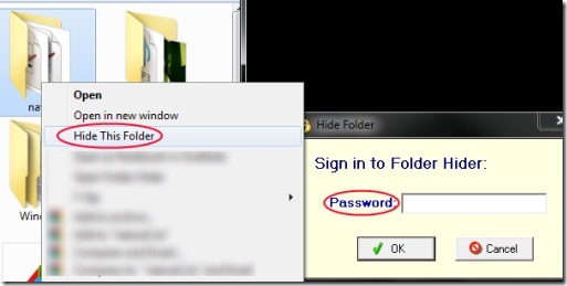 Free Folder Hider 04 software for hiding folders