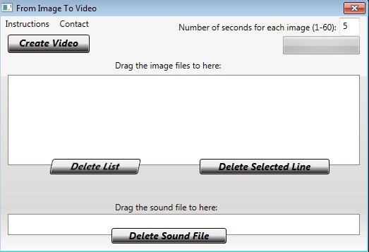 From Image To Video default window