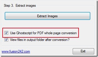Fusion PDF Image Extractor- convert pdf file to jpg