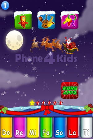 phone4kids-Santa theme-educational app for kids