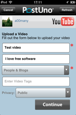 PostUno-Upload to Youtube-Post To Multiple Social Networks