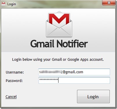 Kwerty Gmail Notifier 04 free Gmail notifier Windows 7 desktop app