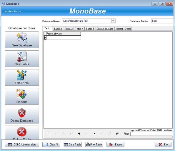 MonoBase default window