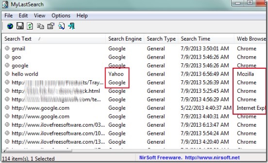 MyLastSearch 01 view web search query