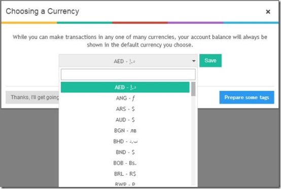 Pibi Supported Currencies