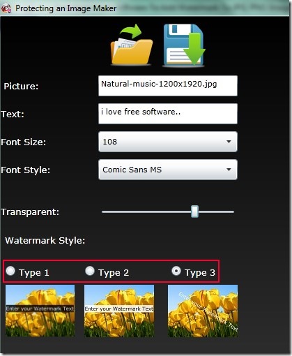 Protecting an Image Maker 02 free watermark software