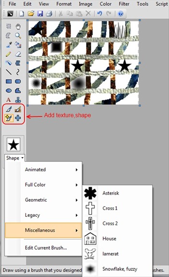 Add texture,shape