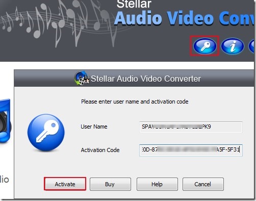 Stellar Audio Video Converter_activation 04 free audio video converter
