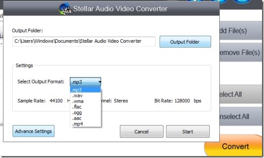 Stellar Audio Video Converter_convert audio 02 free audio video converter