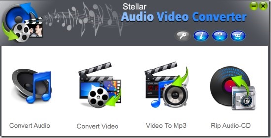 Stellar Audio Video Converter_main interface 01 free audio video converter