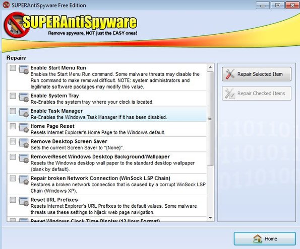 SuperAntiSpyware Portable repairs