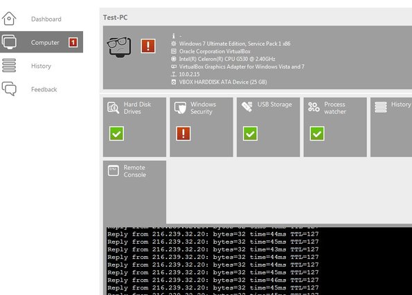 Syspectr managing remotely