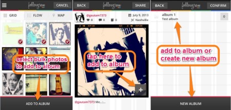 Followgram-add to albums-display Instagram photos