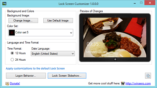lock screen customizer